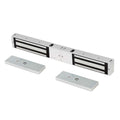 Locknetics MG1200-DT-2 Series Electromagnetic Lock, 1200lb, Double Magnet, Surface Mount, Satin Stainless Steel