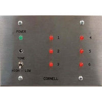 Cornell A-4006A Annunciator, Zone on Gang Stainless-Steel Plate