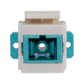 TechLogix M4S-KS-SCSC Simplex SC to SC Fiber Keystone Adapter, OM3/OM4 Multimode