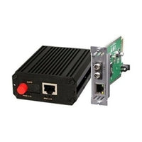 KBC Networks MCLN1-S1A-WSA-B MCLN1 Series Industrial 1-Channel 10/100M Ethernet Media Converter, Singlemode, 1-Fiber, Transceiver A End, ST Connector, Wall Mount, US Power Adapter