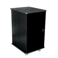 Middle Atlantic MFR-1627GE MFR Series Mobile Furniture Floor Standing Rack, 16U RMS, Grained Ebony Ash
