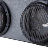 Memphis Audio MJMEFORD8D1V2 MOJO Mini Dual 8" Loaded Enclosure for Ford F-150 SuperCrew 2009+ / Super Duty 2017+, 1 Ohm