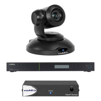 Vaddio EasyIP 10 Base Kit, (1) Professional IP PTZ Camera, (1) Decoder, (1) Luxul Network Switch, Black (999-30201-000)