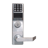 Napco PDL6600CRR/26D Networx Wireless Digital Mortise Keyless Prox Pin Lock Straight Leverset, Satin Chrome
