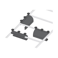 Middle Atlantic CLH-ED11-4 Ladder End Drop with Spools, 11" Width, 4-Piece, Black