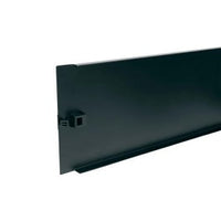 Middle Atlantic FWDEB3 Flanged Blank Panel, 3 Single Ports, Flat, Black