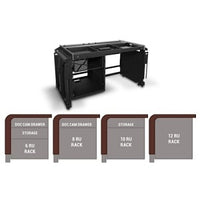 Middle Atlantic L7-12U-U L7 ADA Storage Height-Adjustable Lectern with 12RU with Power Distribution, Unassembled