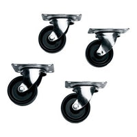 Middle Atlantic 5W Caster Kit for Slim 5 Racks, 1300lb Capacity, Non-Locking