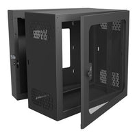 Middle Atlantic CWR-12-17VD Data Swing Wall Rack, Vented Door, 17" Depth, 12U, TAA Compliant, Black