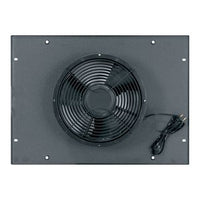 Middle Atlantic ERK-10FT-550CFM ERK Series Pre-Assembled Fan Top with 10" Fan, 550 CFM, Black