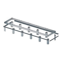Middle Atlantic GANGLE-1-24 1-Bay Raised Floor Support Angle, 24"