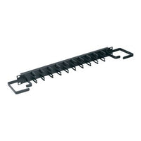 Middle Atlantic HCM-1V Horizontal Rack Cable Manager with Cable Clips, D-Ring Style, 1U RMS