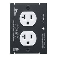 Middle Atlantic M-20A MPR Module, Duplex, 20A, 4" Depth, Black