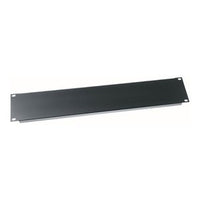 Middle Atlantic PBL-2 Flanged Aluminum Rack Blank Panel, 2U RMS, Flat Black Powder Coat