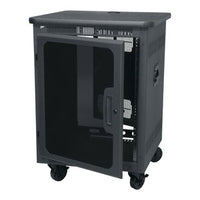 Middle Atlantic PTRK-14MDK PTRK Series Portable Rolling 4-Post Floor Standing Rack, 24" Depth, 14U RMS