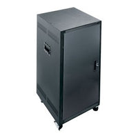 Middle Atlantic PTRK-2726 PTRK Series 4-Post Portable Rolling Floor Standing Rack, 26" Depth, 27U RMS