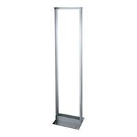 Middle Atlantic RLA19-1245 45U RMS 2-Post Open Frame Rack, 12-24 Threaded Rack Rail, TAA Compliant, Silver