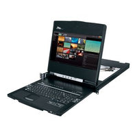 Middle Atlantic RM-KB-LCD17KVMHD LCD Rack Mounted High Definition Console, 17", 1080P Widescreen Display, TAA Compliant