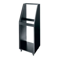 Middle Atlantic SRK Series Sloped Rolling Equipment Rack, 12U RMS, Black
