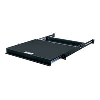 Middle Atlantic SS Sliding Rack Mounted Shelf, 15.67" Deep, 1U RMS, Black