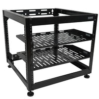 Sanus CFR1610-B1 Component Series 10U Stackable Open Frame AV Rack