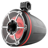 NXL 10" Neodymium Marine and Powersports Towers with Built-in Passive Radiator, 1" Driver and LED RGB Lights 300 Watts Rms