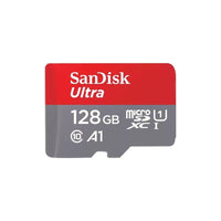 SanDisk SDSQUAB-128G-AN6MA Ultra Microsdhc Memory Card, 128GB, 140MB/S, C10, Uhs, U1, A1, Card W/ADAPTER