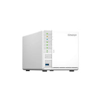 QNAP TS-364-8G-US 3-BAY HIGH-PERFORMANCE Desktop NAS with Intel Celeron 4-CORE N5105/N5095, 8GB DDR4 RAM (ON-BOARD, Non Expandable), 1 X 2.5GbE, 1 X HDMI 1.4B