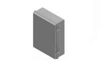 Oberon 1024-C Low Profile NEMA 4X Plastic Wi-Fi Access Point Enclosure with Hinged Clear Door, 15.7INH x 12.4INW x 4.9IND (398 mm x 315 mm x 125 mm), Light Gray