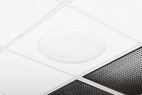 Oberon 1044-FLRD Recessed Suspended Ceiling Access Point Installation Kit, 3H x 11W x 11D (76 mm x 279 mm x 279 mm) Back Box, Spring-Attached Low-Profile White Plastic