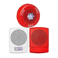 Potter PE-SPSTW-NB PE Series LED Speaker Strobe, Wall Mount, No Lettering, White