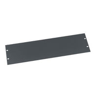 Middle Atlantic PHBL-3 PHBL Series Flat Blank Aluminum Rack Panel, 3U RMS, Flat Black Powder Coat