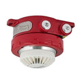 Potter 1430608 Temperature Heat Detector, Fixed, 325 Microampere Standby, 22-24V, 1.2 Milliampere Alarm, 2 LED Indicator, 4" Diameter x 1.5" Height, Eggshell White