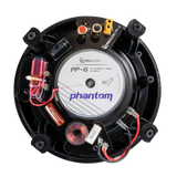 TruAudio PP-6 Phantom Series™, 2-Way In-Ceiling Speaker, 6.5" Injected Poly Woofer, 1" Silk Dome Swivel Tweeter, 5-90 watts, 8 Ohm