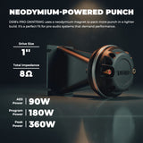 PRO-DK 1" Compression Driver with 3.5" x 4.4" Wave Guide Horn | 360W Peak 8-Ohm, Neodymium Magnet