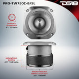 4" Super Bullet Tweeter with 1.5" Titanium Voice Coil and Oversized Ferrite Magnet 200 Watts 8-Ohm