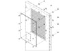 Havis PT-A-913 Clear Polycarbonate Prisoner Transport door window cover option