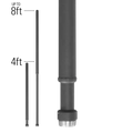 Pelco SP99-321-AW Telescoping Pole Mount, 4-8'