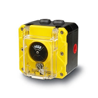 Federal Signal CP-PB-M-Y-2-FNN-00-1 Push Button Call Point, Dual/Screw Terminal, M20, Lift Flap, Yellow