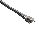 Level 2 RCA 100% Copper OFC Y Connector 2 MALE to 12 MALE 1.5 Feet - SILVER