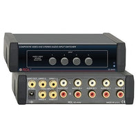 RDL EZ-AVX4 Composite Video and Stereo Audio Input Switcher, 4X1