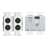 RDL DD-RN40 Wall-Mounted Bi-Directional Mic/Line Dante Interface 4 x 2