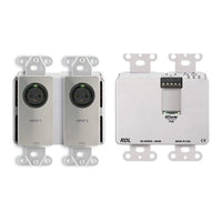 RDL DDS-BN2M DDS Series Wall-Mounted Bi-Directional Mic / Line Dante Interface, 2x2, Stainless Steel