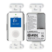 RDL D-NVC2 Dante / AES67 Network Volume Control, Compatible with D-NMC1R and D-NLC1R Remote Controls