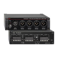 RDL RU-MLD4T Microphone / Line Distribution Amplifier, 1x4 with Transformer
