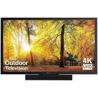 SunBrite SB-SE-43-4K-BL 43" SE LED HDR Outdoor TV with Speaker Bar, Partial Sun, Black