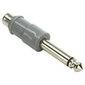Switchcraft 345AX RCA Female Jack to 1/4" Mono Plug, Silver, Pack of 100