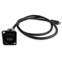 Switchcraft EHUSB31CFCMB EH Series USB Type-C Connector with 3' Cable, Black