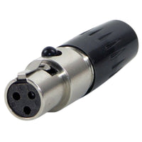 Switchcraft TA3FLX MINIXLR 3-Pin Cable Mount Female Connector