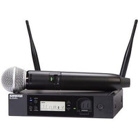 Shure GLXD24R+/SM58-Z3 Dual-Band Wireless Vocal Rack System with SM58
